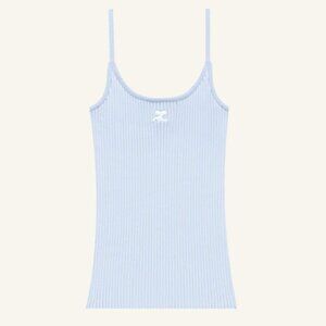 Courreged Reedition knit Tank Top, Size S